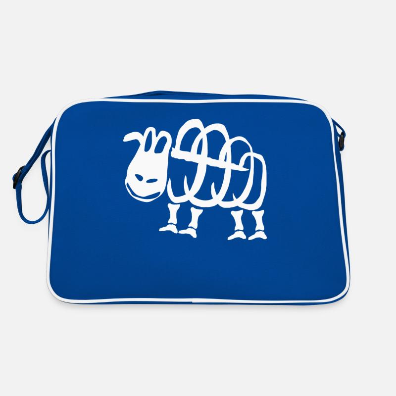 Sheep Skeleton Retro Tasche