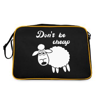 Sheep Shepherd Cheap - Retro Bag - black/gold - Back