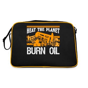 Chauffer la planète Blague - Sac Retro - noir/or - Dos
