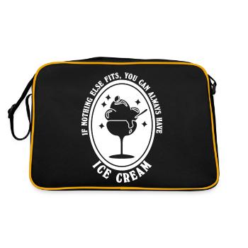 Coupe de crème glacée - Sac Retro - noir/or - Dos
