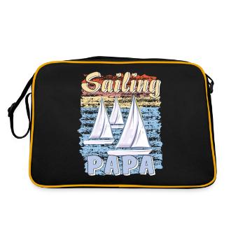 BATEAUX À VOILE PAPA - Sac Retro - noir/or - Dos