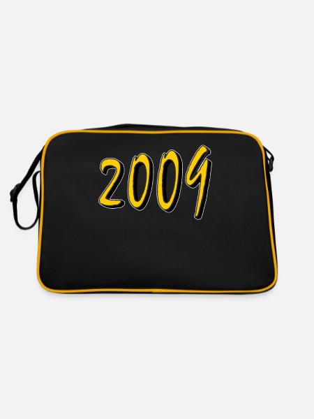 ANNÉE D’ANNIVERSAIRE 2009 - Sac Retro - noir/or - Dos