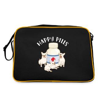 Chihuahua chien chien école chien propriétaire cadeau - Sac Retro - noir/or - Dos
