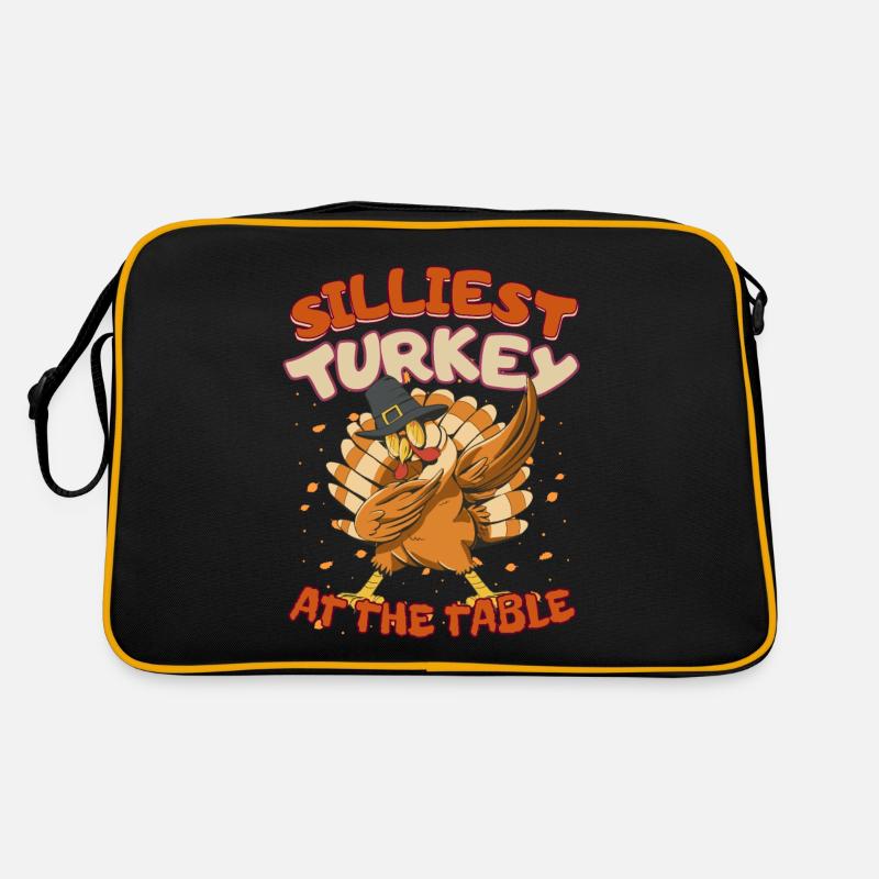Thanksgiving pour les enfants La dinde la plus stupide à table Sac Retro