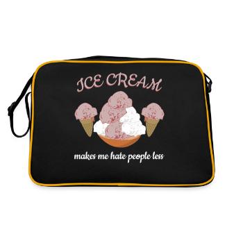 Coupe de crème glacée Crème glacée - Sac Retro - noir/or - Dos