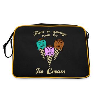 Icecream Funny Ice Cream - Retro Bag - black/gold - Back