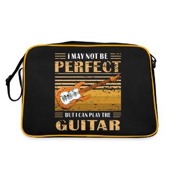 GITARRE MAIS JE SAIS JOUER DE LA GUITARE - Sac Retro - noir/or - Dos