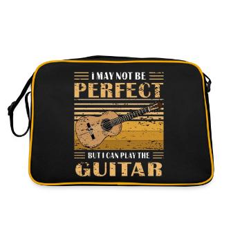 GITARRE MAIS JE SAIS JOUER DE LA GUITARE - Sac Retro - noir/or - Dos