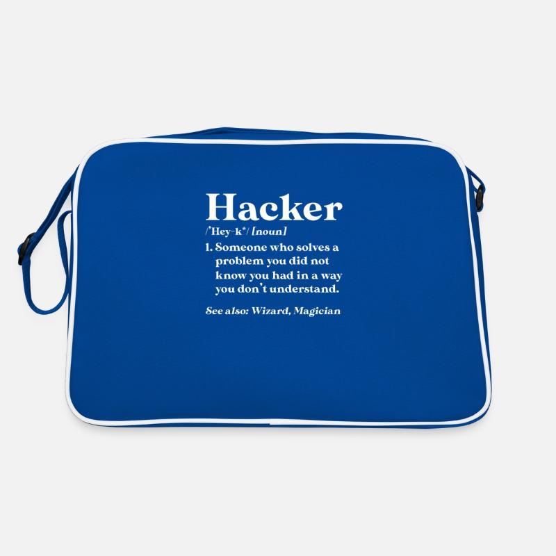 Hacker Coder Computerfreak Nerd Hacking Geschenk Retro Tasche