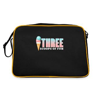 Crème glacée Crème glacée Crème glacée Cadeau d’été - Sac Retro - noir/or - Dos