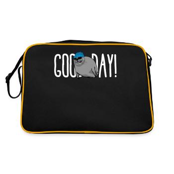 Seal Pinneped - Retro Tasche - Schwarz/Gold - Hinten