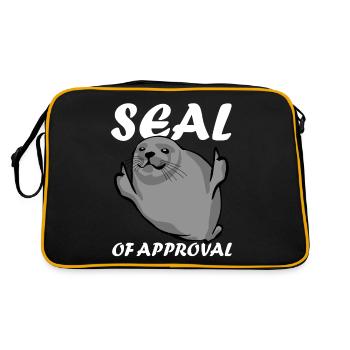 Seal of Approval Pinneped - Retro Bag - black/gold - Back