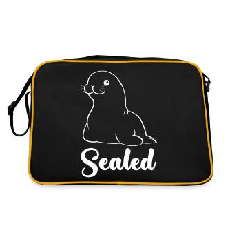 Sceau scellé Pinneped - Sac Retro - noir/or - Dos
