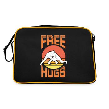 Wrestling Wrestler Fight Wrestling Ringer Gift - Retro Bag - black/gold - Back