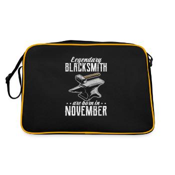 Blacksmith - Retro Bag - black/gold - Back