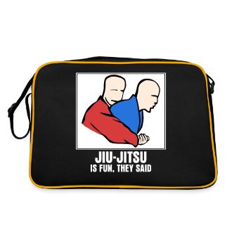BJJ Brazilian Ju-Jitsu Jiu-Jitsu - Retro Bag - black/gold - Back