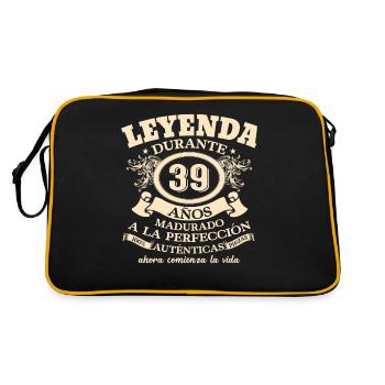 1984: Regalo de Cumpleaños Retro - Retro Tasche - Schwarz/Gold - Hinten