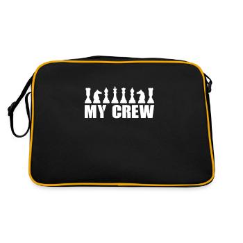 Chess Chessboard Checkmate Chess Player - Retro Bag - black/gold - Back