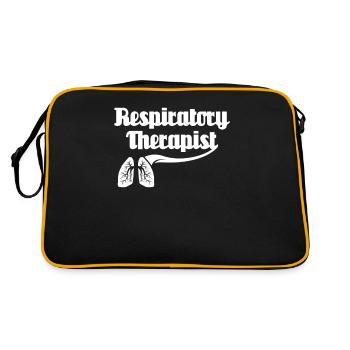 Atemtherapeut Lunge - Retro Tasche - Schwarz/Gold - Hinten