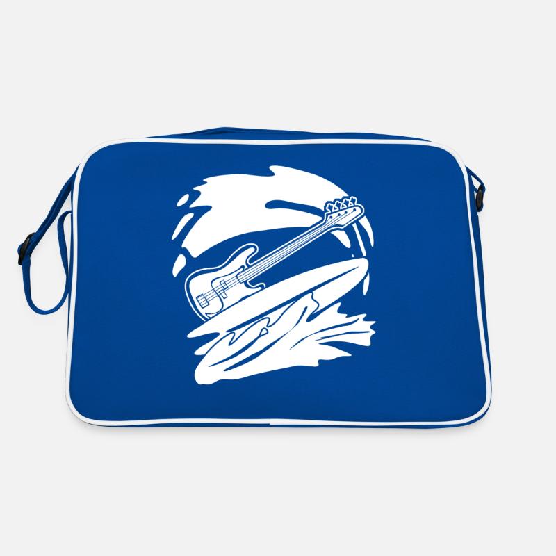 Surf Guitare Basse avec Planche de Surf Sac Retro