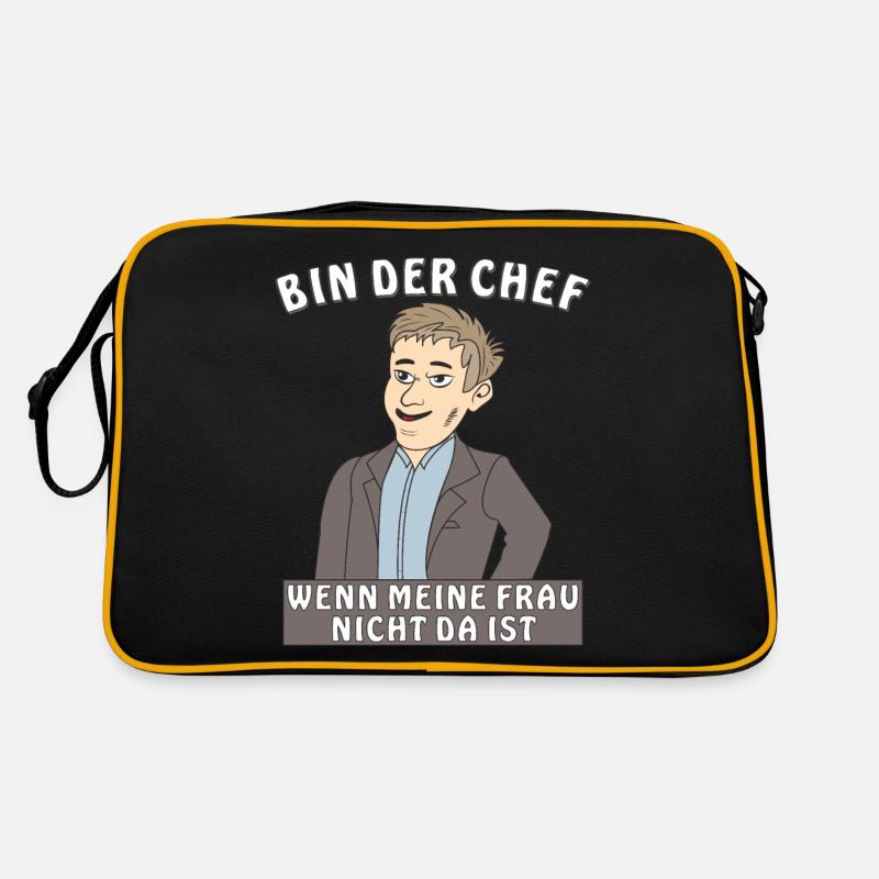 MANN BIN DER CHEF Retro Tasche