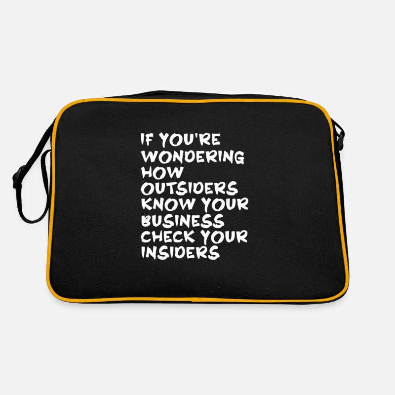Hacker Coder Computer Hacking Gift - Retro Bag - black/gold