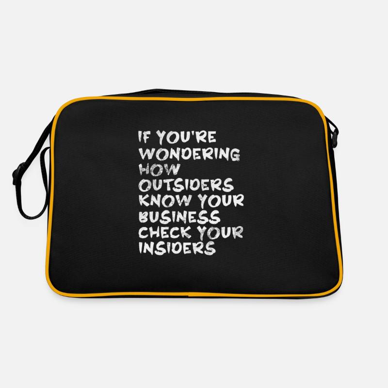 Hacker - Retro Bag - black/gold