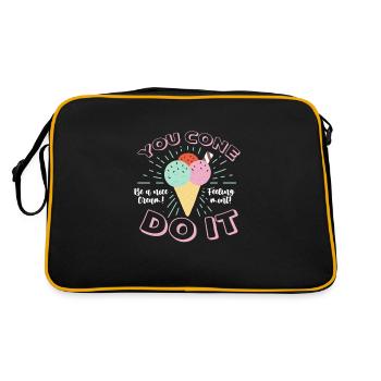 Crème glacée Crème glacée Crème glacée Cadeau d’été - Sac Retro - noir/or - Dos