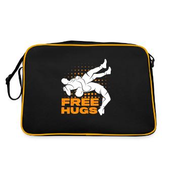 Wrestling Wrestler Fight Wrestling Ringer Gift - Retro Bag - black/gold - Back