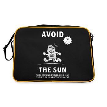 SUNSCREEN ICE CREAM AVOID THE SUN - Retro Bag - black/gold - Back