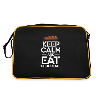 Chocolat Chocolat Nourriture Cacao Cadeau - Sac Retro - noir/or - Dos