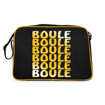 BOULES - Sac Retro - noir/or - Dos