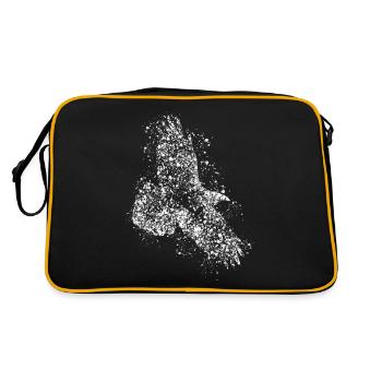 Raven Ravens Crows Crow - Retro Bag - black/gold - Back