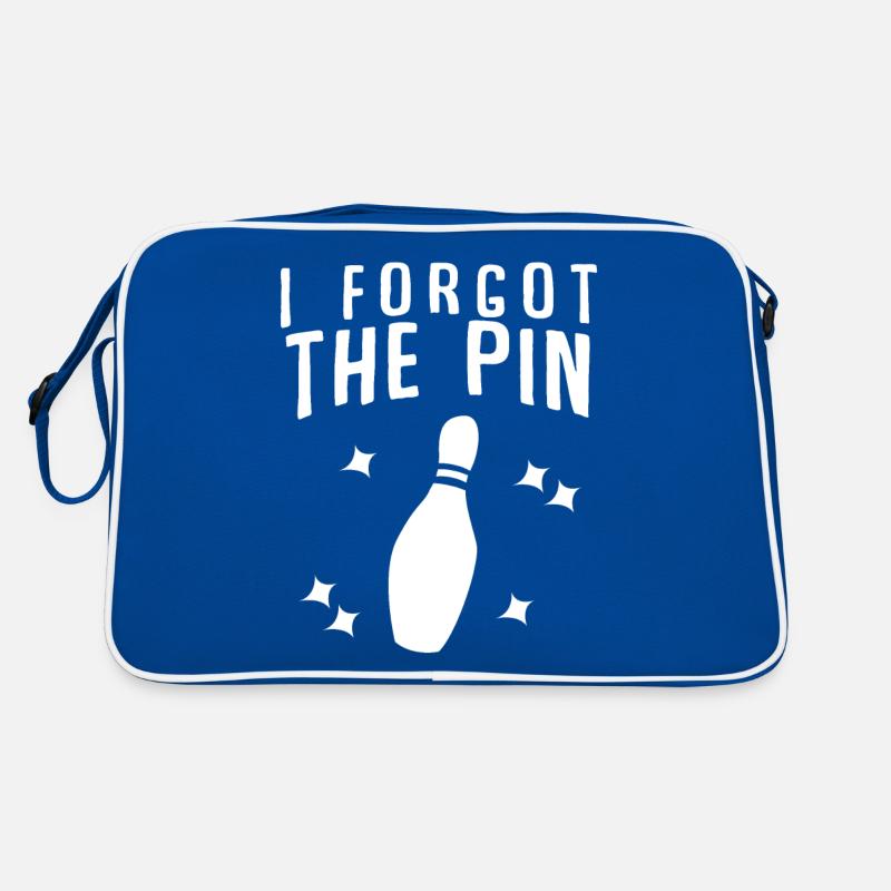 Bowling Pin Joke Bowling Ball Retro Bag