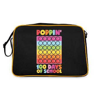 Poppin' 100 Days of School - 100 Days of School - Retro Bag - black/gold - Back