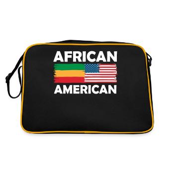 Drapeau de la fierté des racines afro-américaines - Sac Retro - noir/or - Dos