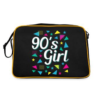 Rétro des années 90 Girl Power Style Pop Culture - Sac Retro - noir/or - Dos