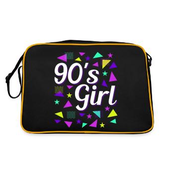Rétro des années 90 Girl Power Style Pop Culture - Sac Retro - noir/or - Dos
