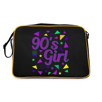 Rétro des années 90 Girl Power Style Pop Culture - Sac Retro - noir/or - Dos
