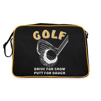 GOLF DRIVE POUR SHOW PUTT POUR LA PÂTE - Sac Retro - noir/or - Dos