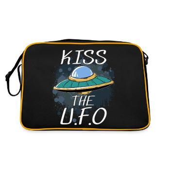 EMBRASSEZ L’OVNI - Sac Retro - noir/or - Dos