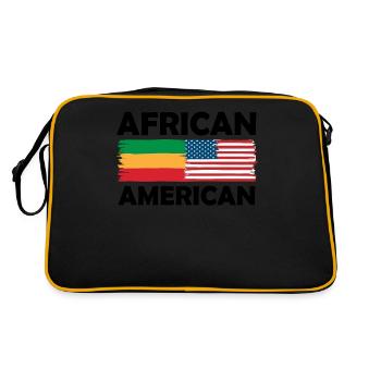 Diversité culturelle Citoyens du monde des États-Unis Fierté - Sac Retro - noir/or - Dos