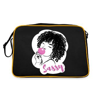 Chic impertinent avec breloque afro - Sac Retro - noir/or - Dos