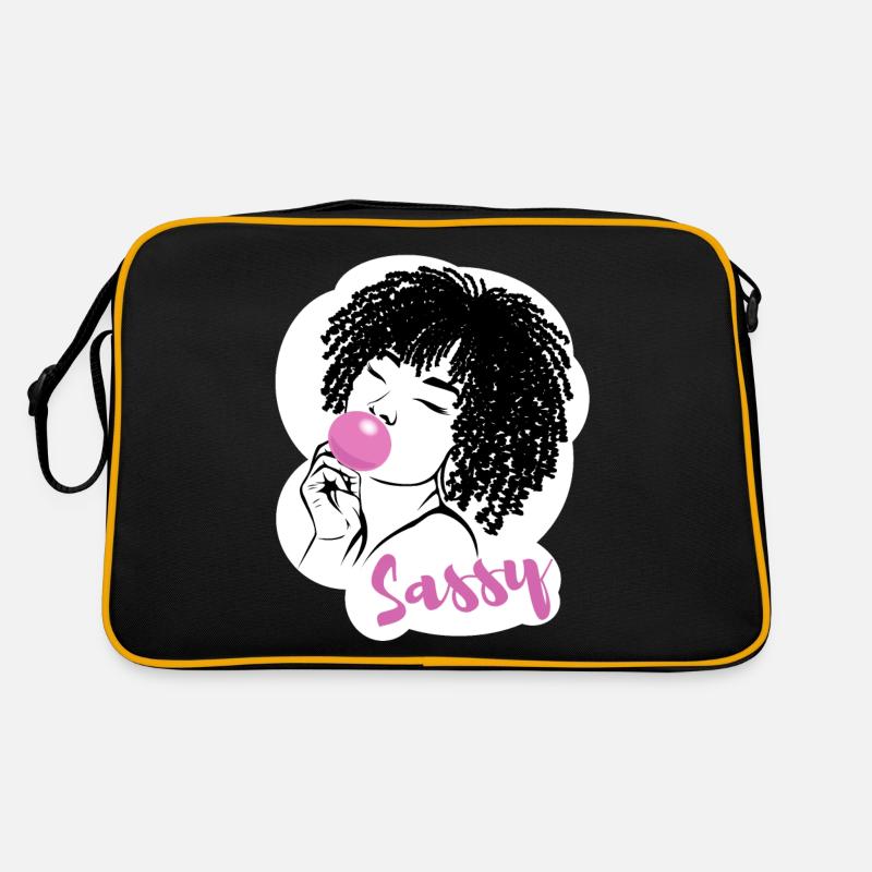 Chic impertinent avec breloque afro Sac Retro