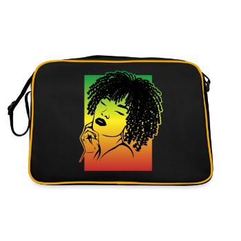 Strong Statement Bluntly Cool - Retro Bag - black/gold - Back