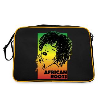 Patrimoine culturel Racines africaines - Sac Retro - noir/or - Dos