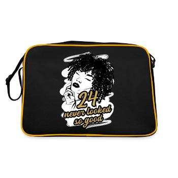 24 and Pure Glamour Celebrate in Style - Retro Bag - black/gold - Back