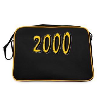BIRTHDAY YEAR 2000 - Retro Bag - black/gold - Back