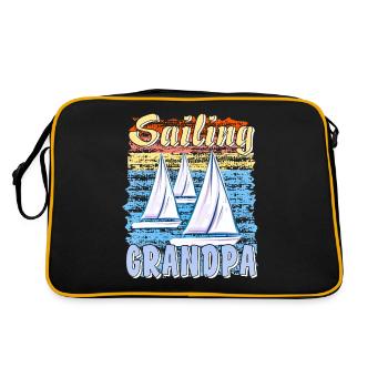 BATEAUX À VOILE GRAND-PÈRE - Sac Retro - noir/or - Dos