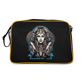 Mythologie et force La Servante du bouclier - Sac Retro - noir/or - Dos